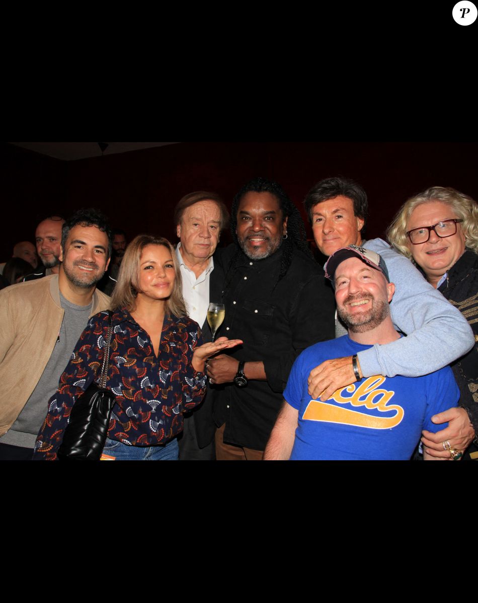 Exclusif - Alex Goude, Séverine Ferrer, Daniel Lauclair, Anthony Kavanagh, Philippe Hersen, Sacha Judaszko et Pierre-Jean Chalençon - Personnalités au spectacle de A.Kavanagh "Happy" au Casino de Paris, après 5 ans d'absence. © Baldini / Bestimage
