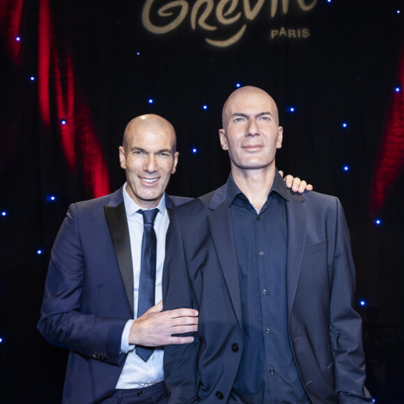 Zinedine Zidane présente sa nouvelle statue de cire au musée Grévin.