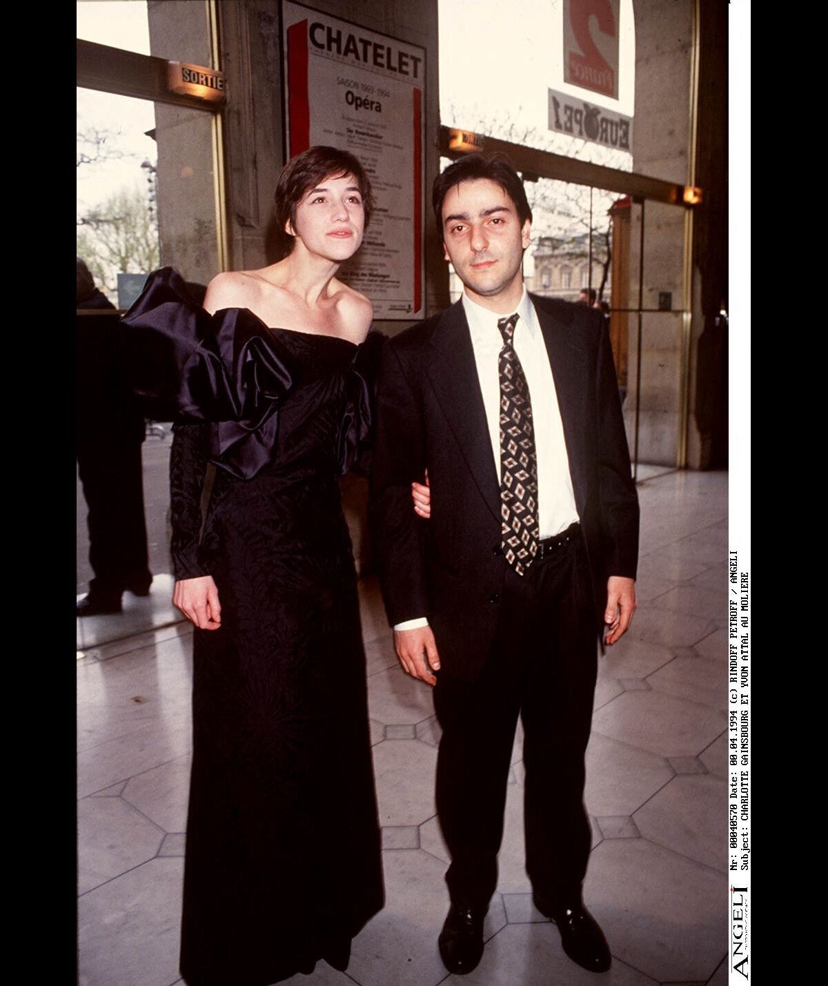 Photo Charlotte Gainsbourg et Yvan Attal à la cérémonie des Molières