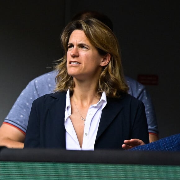 Amelie Mauresmo ( directrice roland garros ) lors de la finale simple dames (jour 14) aux Internationaux de France de tennis de Roland Garros à Paris, France, le 4 juin 2022. Iga Swiatek remporte son deuxième Roland-Garros (6-1, 6-3). © Federico Pestellini/Panoramic/Bestimage