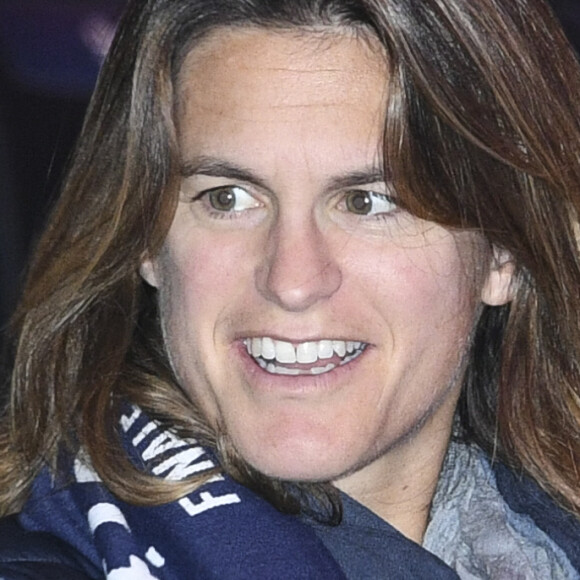 Amélie Mauresmo - People lors du 4ème match de la Finale de la coupe Davis en simple opposant la France à la Belgique remporté par D.Goffin (7-6 [5], 6-3, 6-2) au Stade Pierre Mauroy à Lille , le 26 novembre 2017. © Perusseau-Veeren/Bestimage