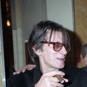 Archives - Jacques Dutronc, Jean-Marie Périer et Françoise Hardy - Exposition "Jean-Marie Périer", Carte blanche du magazine Elle, à Paris. En 1990 © Jean-Claude Woestelandt / Bestimage