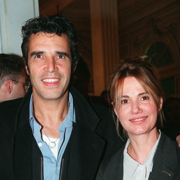 Julien Clerc et Miou Miou au théâtre de Paris le 28 novembre 1995