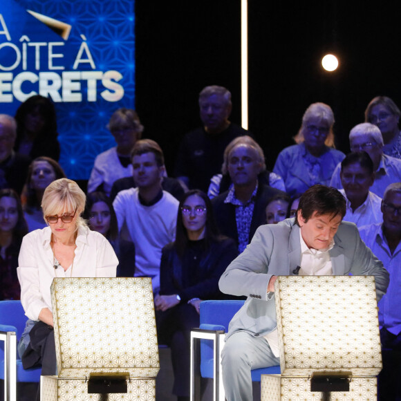 Exclusif - Hugues Aufray, Chantal Ladesou, Pierre Palmade - Enregistrement de l'émission "La boîte à secrets 14", présentée par F.Bollaert, et diffusée le 28 octobre sur France 3. © Christophe Clovis / Bestimage