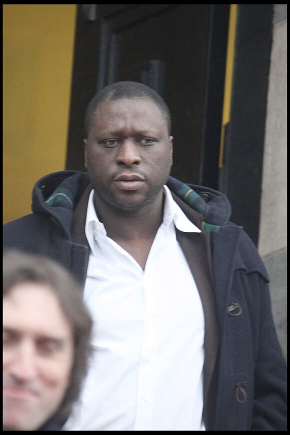 Mouss Diouf aux obsèques de Gérard Blanc à Paris.