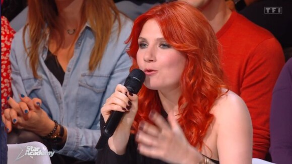 Adeline Toniutti lors du premier prime de la "Star Academy 2022", le 15 octobre, sur TF1