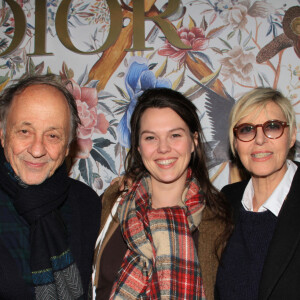 Chantal Ladesou son mari Michel Ansault et sa fille Clémence - Soirée cocktail à la boutique Dior Paris Royale à l'occasion de la fashion week de Paris le 29 septembre 2022. © Philippe Baldini/Bestimage 