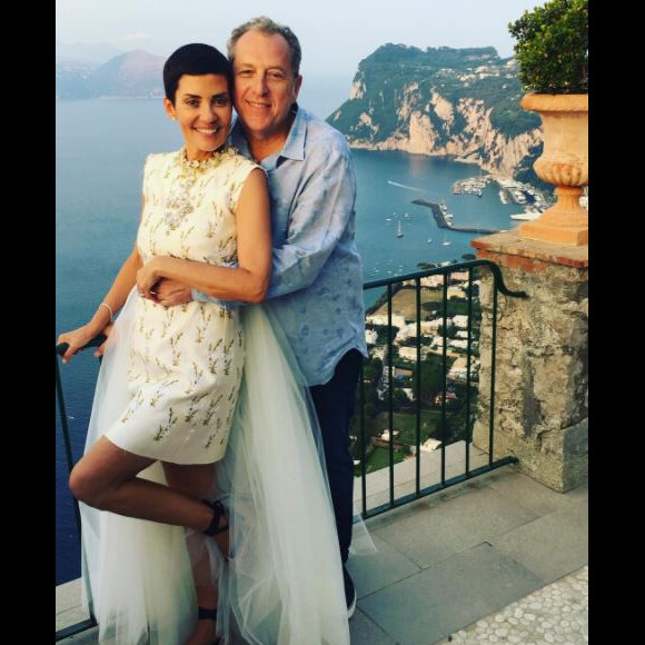 Mariage de Cristina Cordula et Frédéric Cassin à Capri. Le 6 juin 2017.