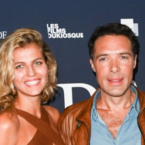 Nicolas Bedos et sa compagne Pauline Desmonts - Avant-première du film "Mascarade" au cinéma Pathé Wepler à Paris. Le 20 octobre 2022 © Coadic Guirec / Bestimage