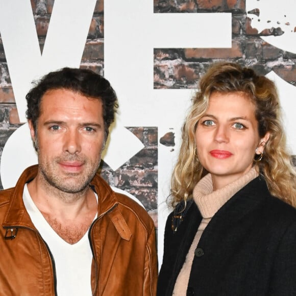 Nicolas Bedos et sa compagne Pauline Desmonts - Avant-première du film "West Side Story" réalisé par S. Spielberg au Grand Rex à Paris le 2 décembre 2021. © Coadic Guirec/Bestimage