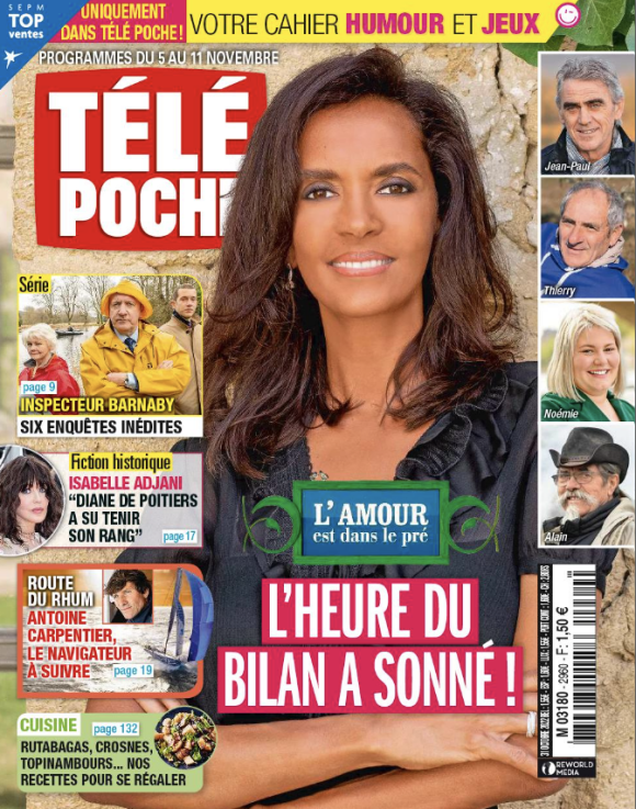 Couverture du nouveau numéro de "Télé Poche" paru le 31 octobre 2022