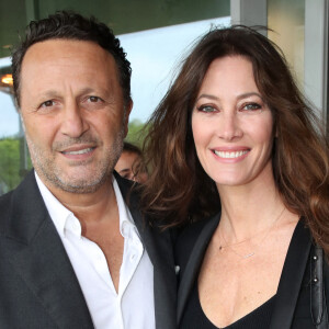 Arthur et Mareva Galanter au déjeuner de la finale Messieurs de France Télévision (jour 15) sur la terrasse de France Télévision lors des Internationaux de France de Tennis de Roland Garros 2022 à Paris, France, le 5 Juin 2022. © Bertrand Rindoff/Bestimage
