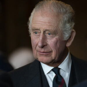 Le roi Charles III d'Angleterre et Camilla Parker Bowles, reine consort d'Angleterre, organisent une réception pour célébrer les communautés sud-asiatiques britanniques, au palais de Holyroodhouse à Édimbourg (Ecosse), le 3 octobre 2022. 