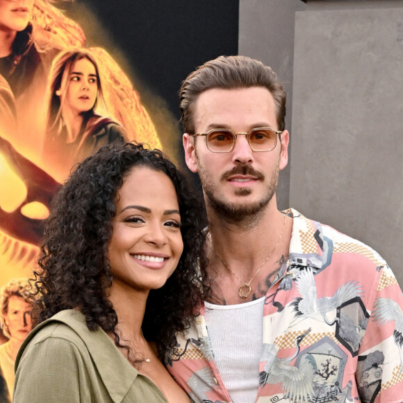 Christina Milian et M Pokora (Matt Pokora) à la première du film "Jurassic World Dominion" à Los Angeles, le 6 juin 2022. 