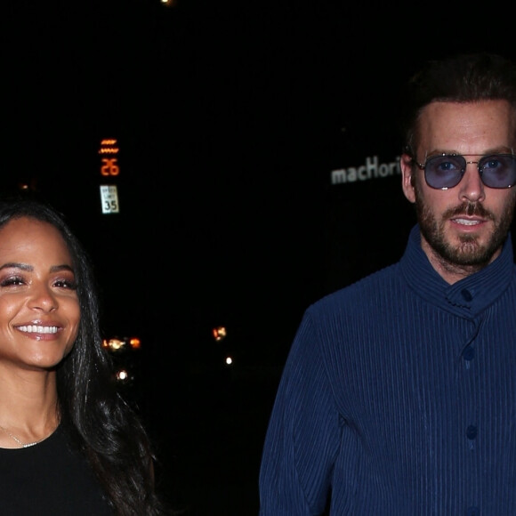 Exclusif - Christina Milian, Matt Pokora - Les célébrités arrivent à la soirée du 34 ème anniversaire d'Umar Kamani, PDG et co-fondateur de la marque de vêtements "Pretty Little Thing", à Los Angeles, le 21 mars 2022.  Exclusive - Pretty Little Thing's Owner and CEO, Umar Kamani, and his new fiancé hold a private party in Los Angeles for his 34th birthday with celebrity friends. March 20th, 2022. 