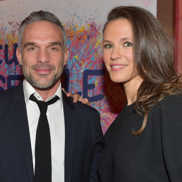 Philippe Bas et La productrice exécutive Lorie (Laure Pester) - Soirée de présentation du clip du collectif "Seul Ensemble" au profit de la Maison des parents de l'hôpital Margency au Cirque Phénix de Paris. © Giancarlo Gorassini / Bestimage
