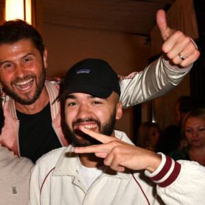 Tayc, Kaaris, Oli, Christophe Beaugrand lors de l'anniversaire de l'hôtel Les Jardins du Faubourg à Paris le 9 juin 2022. © Veeren / Bestimage
