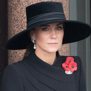Camilla Parker Bowles, reine consort d'Angleterre et Kate Middleton, princesse de Galles lors du "Remembrance Sunday Service" à Londres, Royaume Uni.