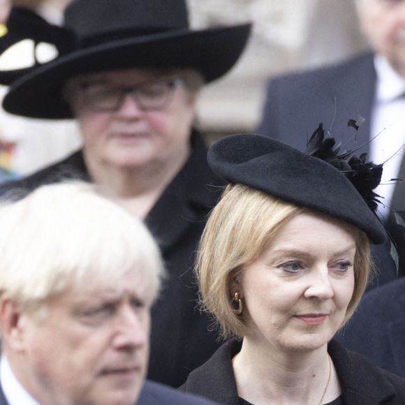 Boris Johnson et Liz Truss - "Remembrance Sunday Service" à Londres, Royaume Uni, le 13 novembre 2022.