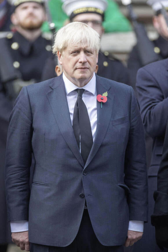 Boris Johnson - "Remembrance Sunday Service" à Londres, Royaume Uni, le 13 novembre 2022.
