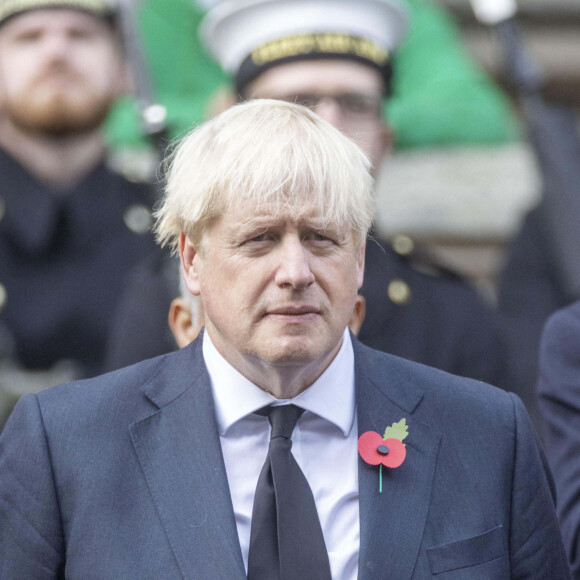 Boris Johnson - "Remembrance Sunday Service" à Londres, Royaume Uni, le 13 novembre 2022.