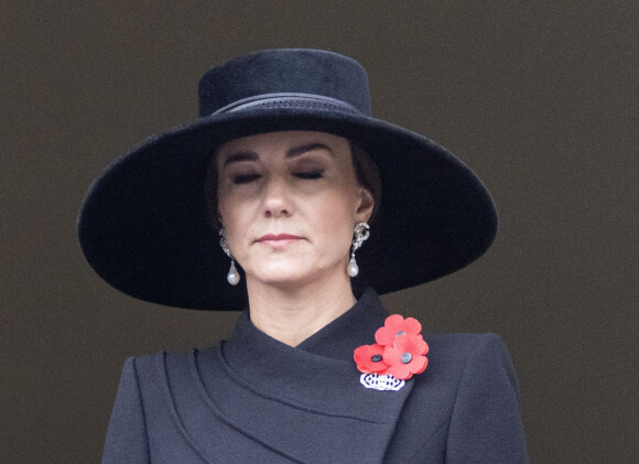 Catherine (Kate) Middleton, princesse de Galles lors du "Remembrance Sunday Service" à Londres, Royaume Uni, le 13 novembre 2022.