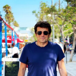 Patrick Bruel à Los Angeles, où il passe la moitié de l'année.