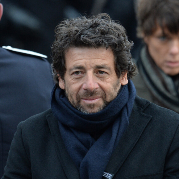 Patrick Bruel - Sorties de l'église de la Madeleine après les obsèques de Johnny Hallyday à Paris le 9 décembre 2017. © Veeren / Bestimage 