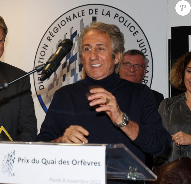 Semi Exclusif - Christian Sainte, directeur de la PJ parisienne, Richard Anconina (parrain de cette édition) lors de la remise du prix du Quai des Orfèvres au 36 Bastion, nouveau siège de la police judiciaire parisienne. © Didier Sabardin / Bestimage