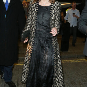 Keira Knightley et son mari James Righton à la sortie du film "The Charlotte" à Londres, le 15 novembre 2022. 