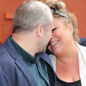 Marianne James et Bertrand Edl au village des Internationaux de Tennis de Roland Garros à Paris. Le 6 juin 2017 © Moreau-Jacovides / Bestimage