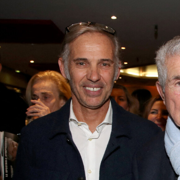 Exclusif - Paul Belmondo et Claude Lelouch - Cocktail - Spectacle symphonique Claude Lelouch "D'un film à l'autre" au Palais des Congrès de Paris le 14 novembre 2022. © Moreau / Rindoff / Bestimage