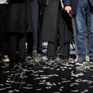 Exclusif - Claude Lelouch en famille - Spectacle symphonique Claude Lelouch "D'un film à l'autre" au Palais des Congrès de Paris le 14 novembre 2022. © Moreau / Rindoff / Bestimage