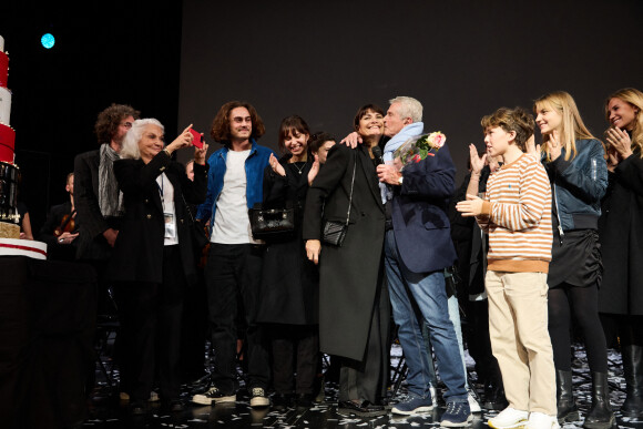 Exclusif - Claude Lelouch en famille - Spectacle symphonique Claude Lelouch "D'un film à l'autre" au Palais des Congrès de Paris le 14 novembre 2022. © Moreau / Rindoff / Bestimage