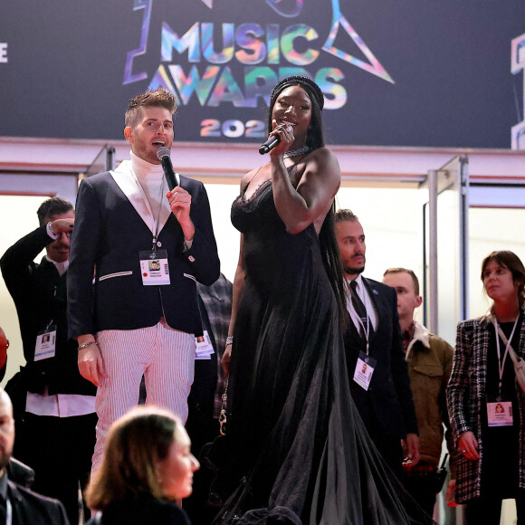 Aya Nakamura au photocall de la 24ème édition des "NRJ Music Awards (NMA)" au Palais des Festivals à Cannes le 18 novembre 2022. © Dominique Jacovides / Bestimage