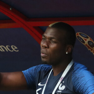 Paul Pogba et ses frères Florentin Pogba et Mathias Pogba - Célébrités dans les tribunes opposant la France à l'Argentine lors des 8ème de finale de la Coupe du monde à Kazan en Russie le 30 juin 2018 © Cyril Moreau/Bestimage.