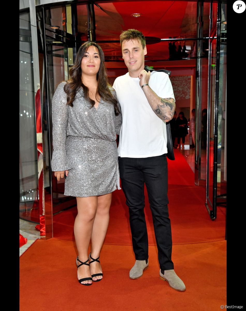 Exclusif - Marie et Louis Ducruet durant la traditionnelle soirée d'été de Fight Aids Monaco au Sporting Club de Monaco, le 23 juillet 2022. © Bruno Bebert/Bestimage