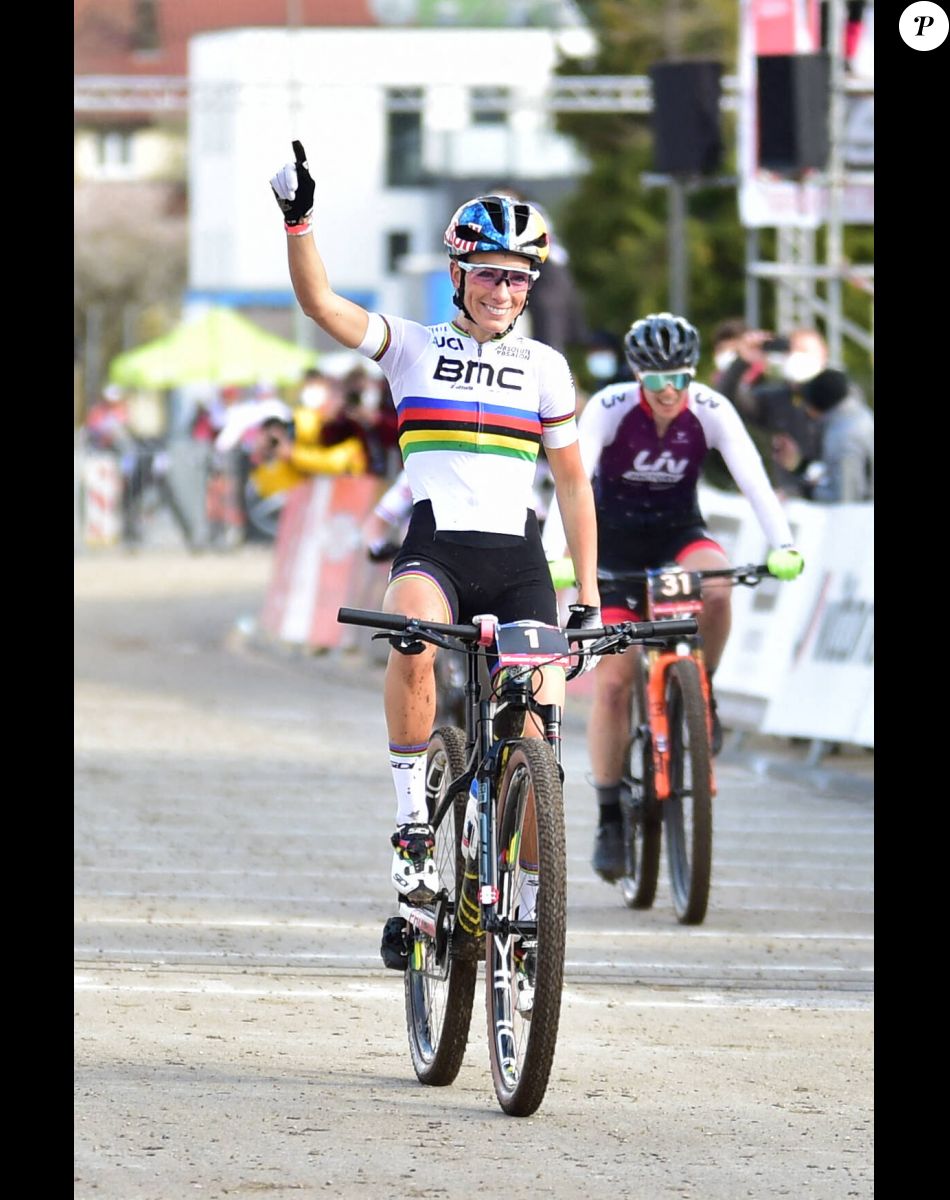 Pauline Ferrand-Prévot - Coupe du monde de VTT à Albstadt en Allemagne le 7 mai 2021. © Imago / Panoramic / Bestimage
