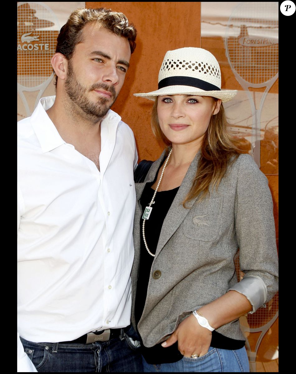 Mélanie Maudran et Thierry Ascione à Roland Garros en 2010.
