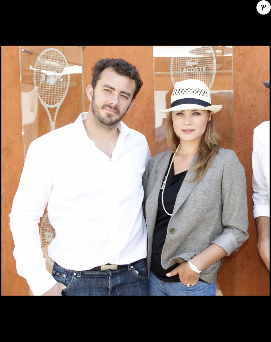 Mélanie Maudran et Thierry Ascione à Roland Garros en 2010.