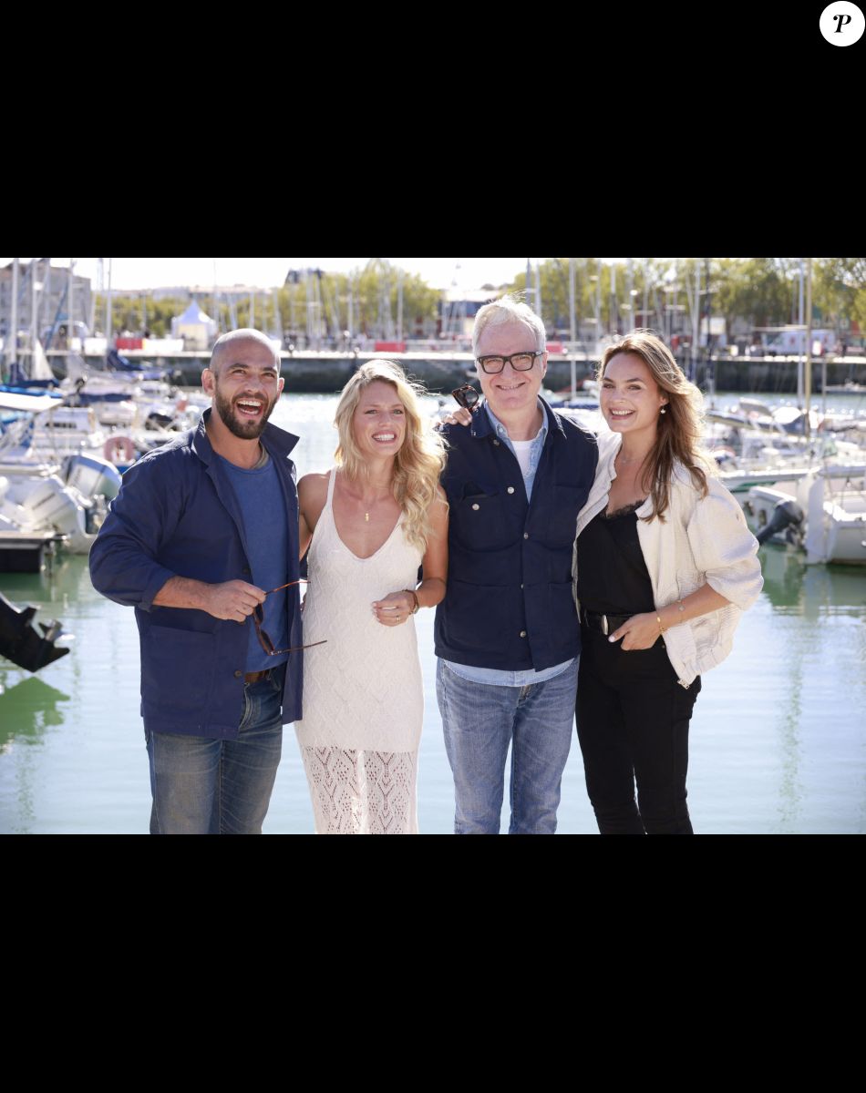 Moïse Santamaria, Aurore Delplace, Yvon Back, Mélanie Maudran UN SI GRAND SOLEIL Le festival de fiction TV de La Rochelle samedi 17 septembre 2022. © Christophe Aubert via Bestimage