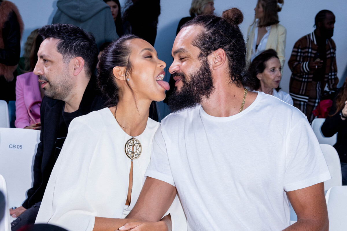 Photo Joakim Noah Et Sa Femme Lais Ribeiro Lors D Un D Fil Purepeople