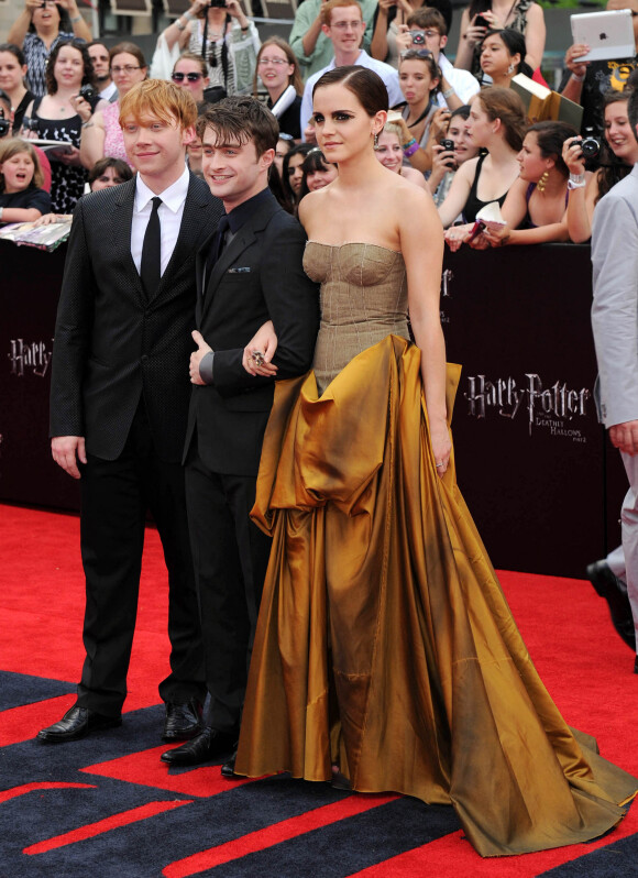 Rupert Grint, Emma Watson et Daniel Radcliffe - Première mondiale de "Harry Potter et les reliques de la mort" partie 2 à new York le 11 juillet 2011