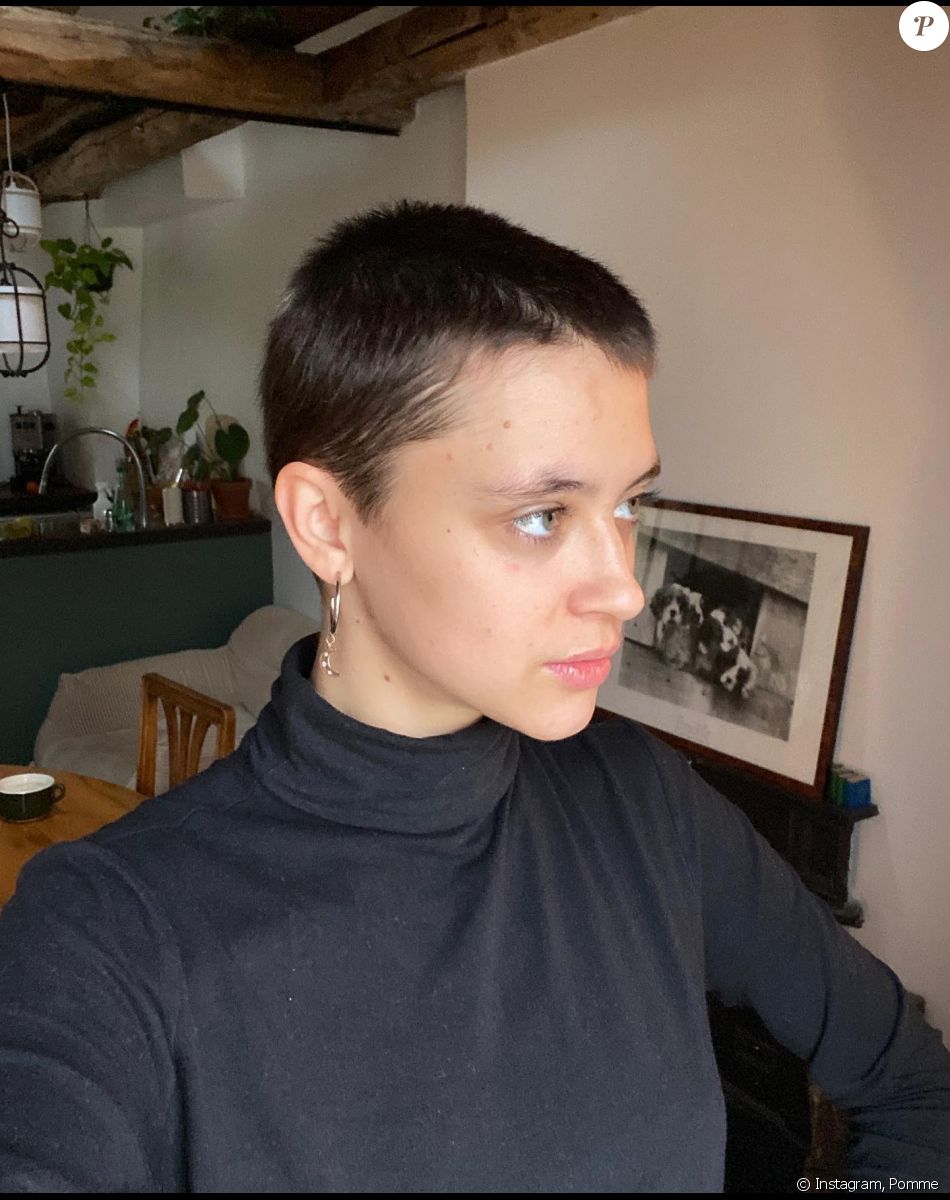 Pomme dévoile sa nouvelle coiffure sur Instagram. Le 27 novembre 2022.