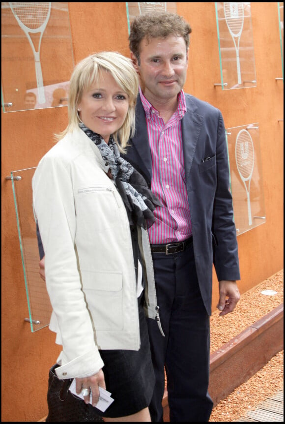 Pierre Sled et Sophie Davant à Roland-Garros en 2008