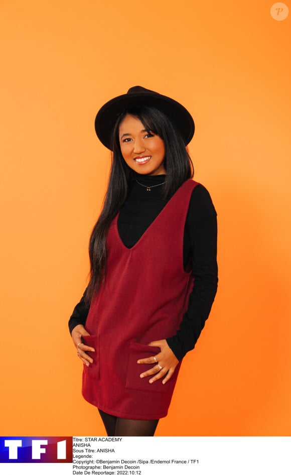 Photo officielle d'Anisha , candidat de la "Star Academy", sur TF1