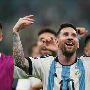 Lionel Messi - Match du groupe C opposant l'Argentine au Mexique lors de coupe de Monde au stade Luasil à Doha au Qatar, le 26 novembre 2022. L'Argentine a gagné 2-0. © Heuler Andrey/Sport Press Photo/Zuma Press/Bestimage