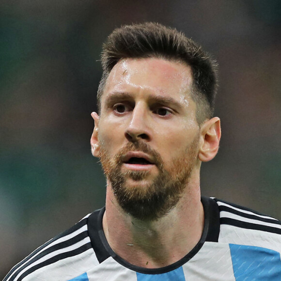 Lionel Messi - Match du groupe C opposant l'Argentine au Mexique lors de coupe de Monde au stade Luasil à Doha au Qatar, le 26 novembre 2022. L'Argentine a gagné 2-0. © Heuler Andrey/Sport Press Photo/Zuma Press/Bestimage