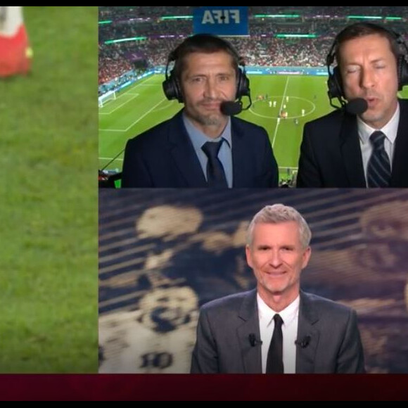 Bixente Lizarazu et Grégoire Margotton face à une situation inédite sur TF1, lors de la diffusion de Tunisie-France pendant la Coupe du monde 2022.