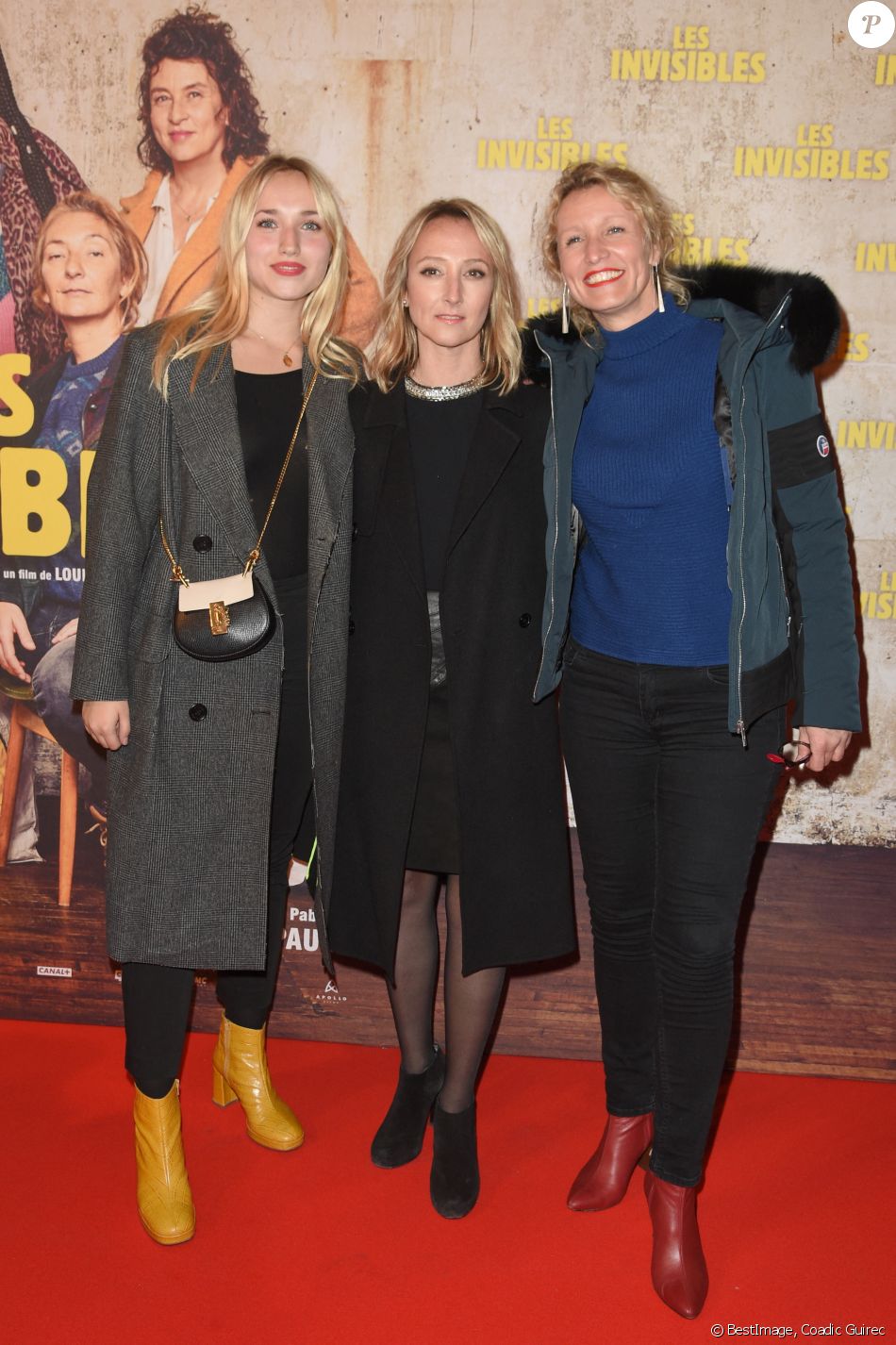 Alexandra Lamy avec sa fille Chloe Jouannet et sa soeur Audrey Lamy